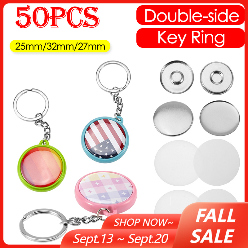 Button Badge Blank - 50 Peças/Conjunto 25mm 32mm 37mm Botões