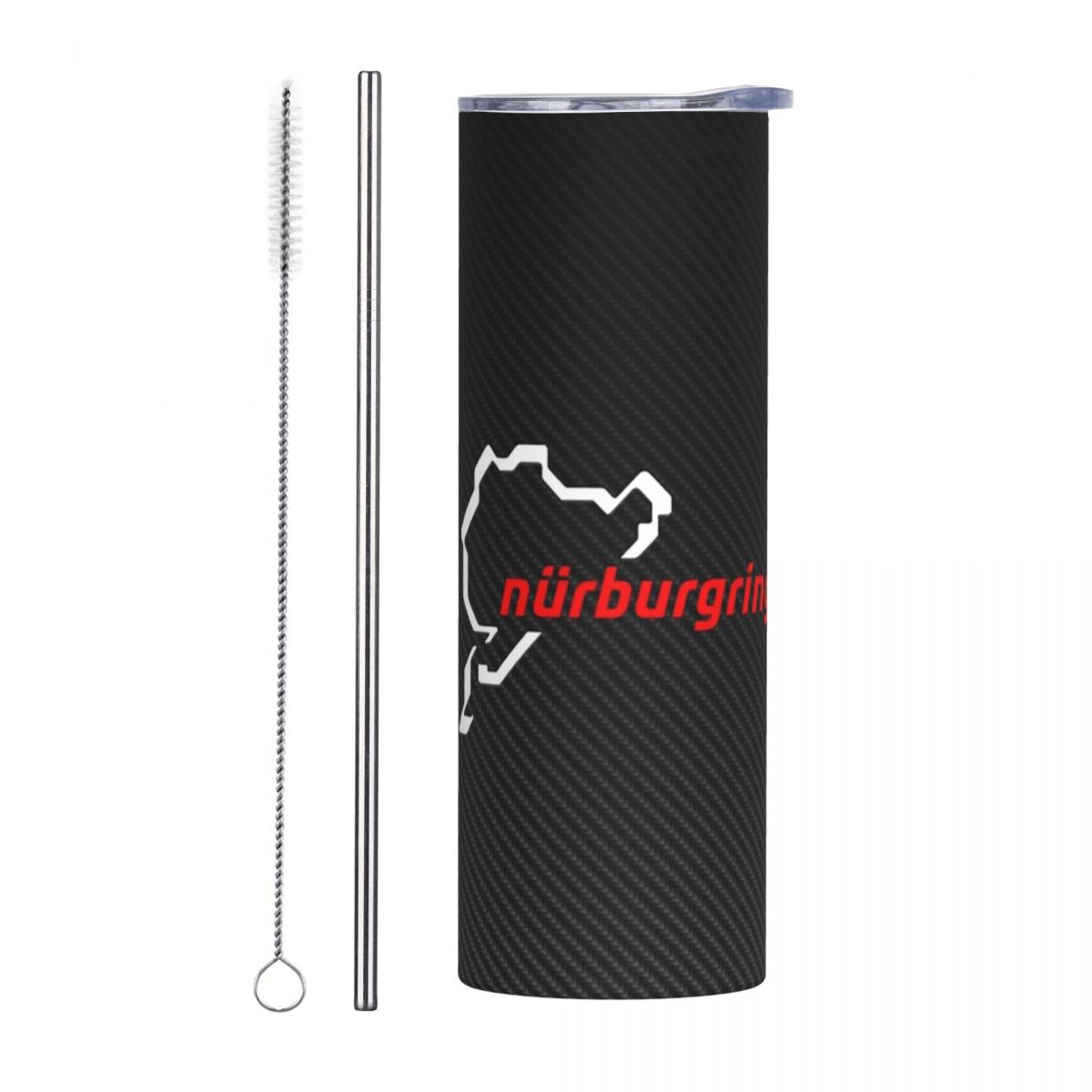 Tumbler 20Oz White - Copo Térmico Nurburgring de Fibra de