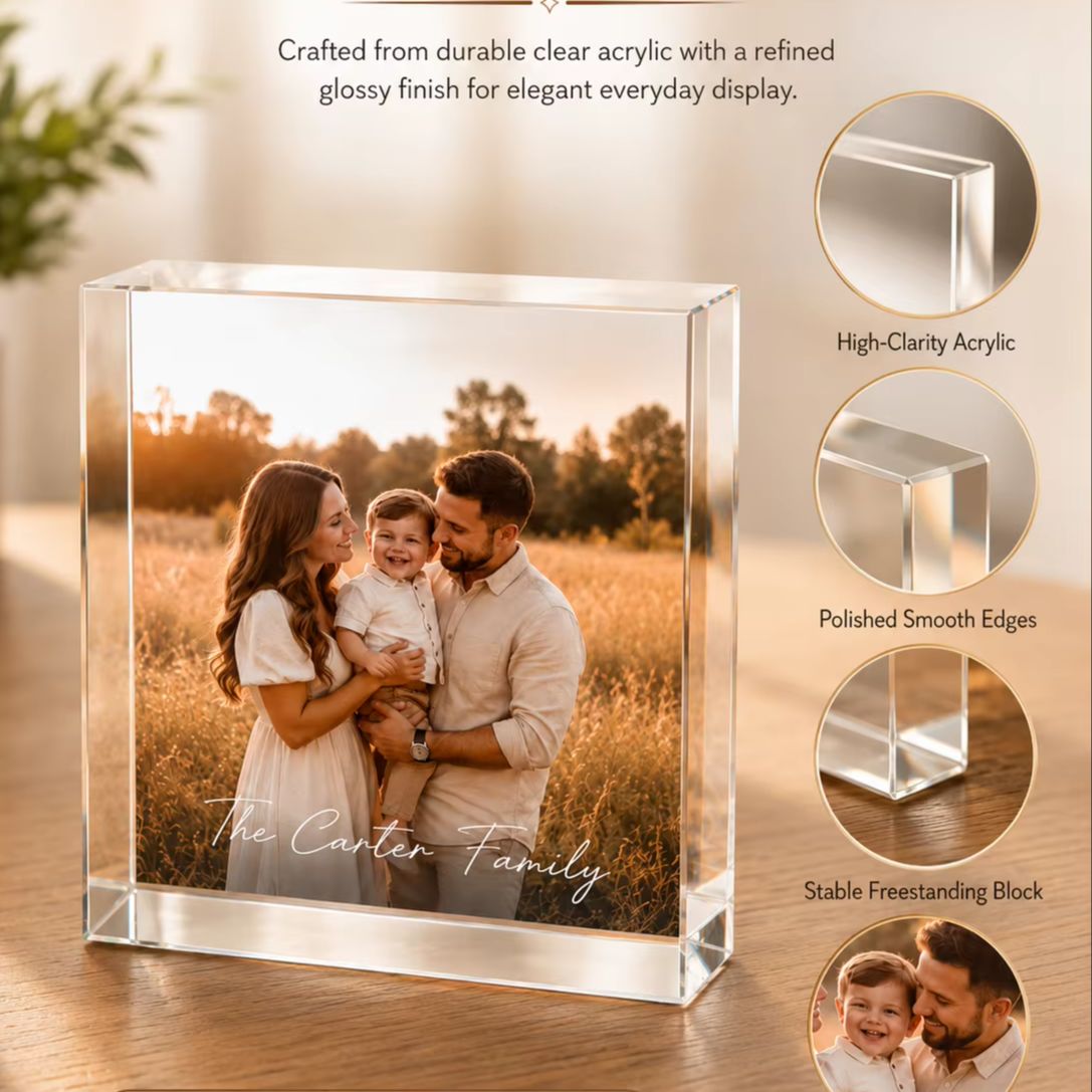 Bloco de Fotos Acrílico Person - Photo Acrylic Block avaliação e preço