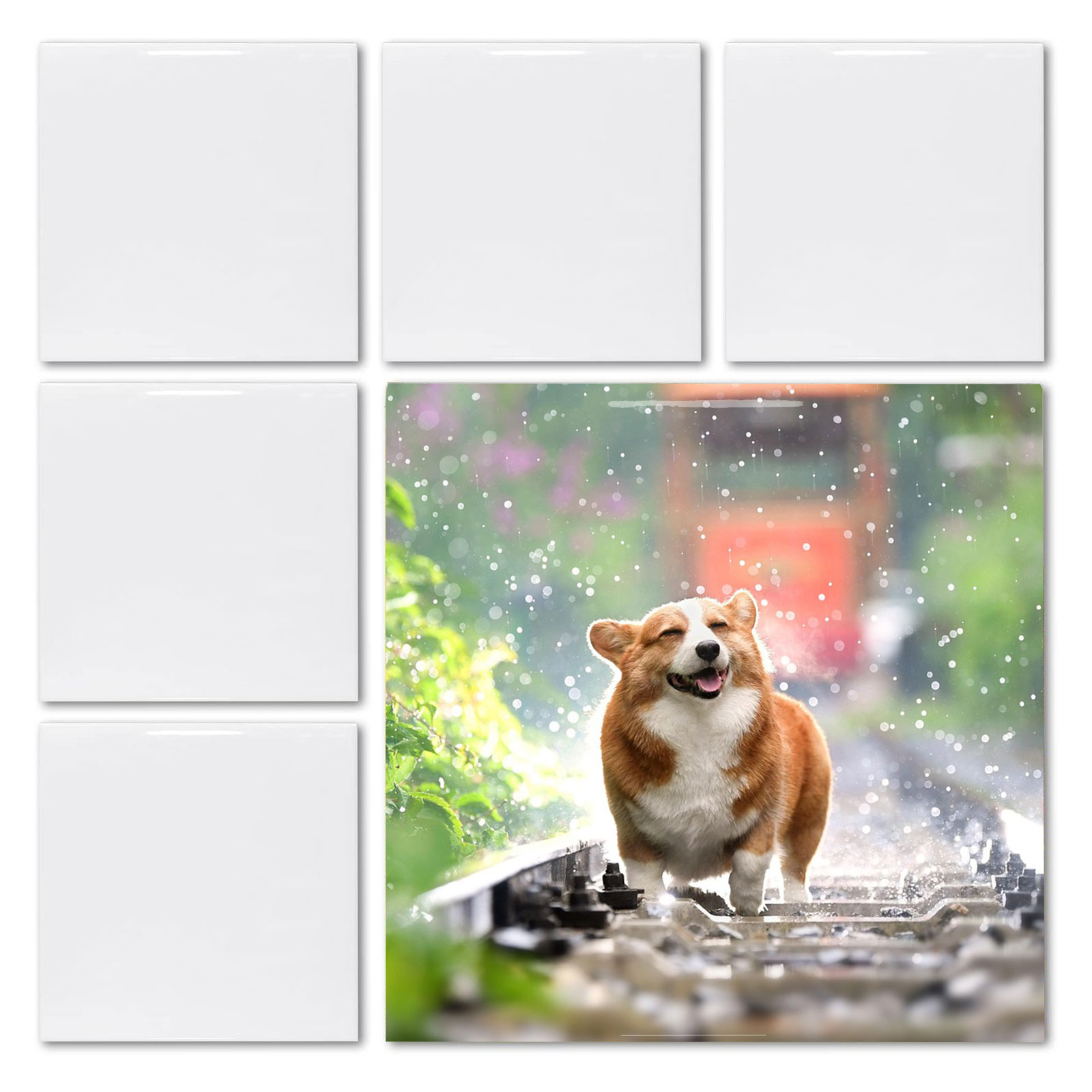20 peças de azulejos quadrados - Ceramic Tile Blank avaliação e preço