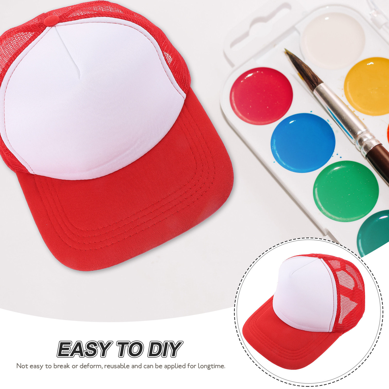 10 unidades de bonés de beiseb - Hat Sublimation Blank avaliação e preço