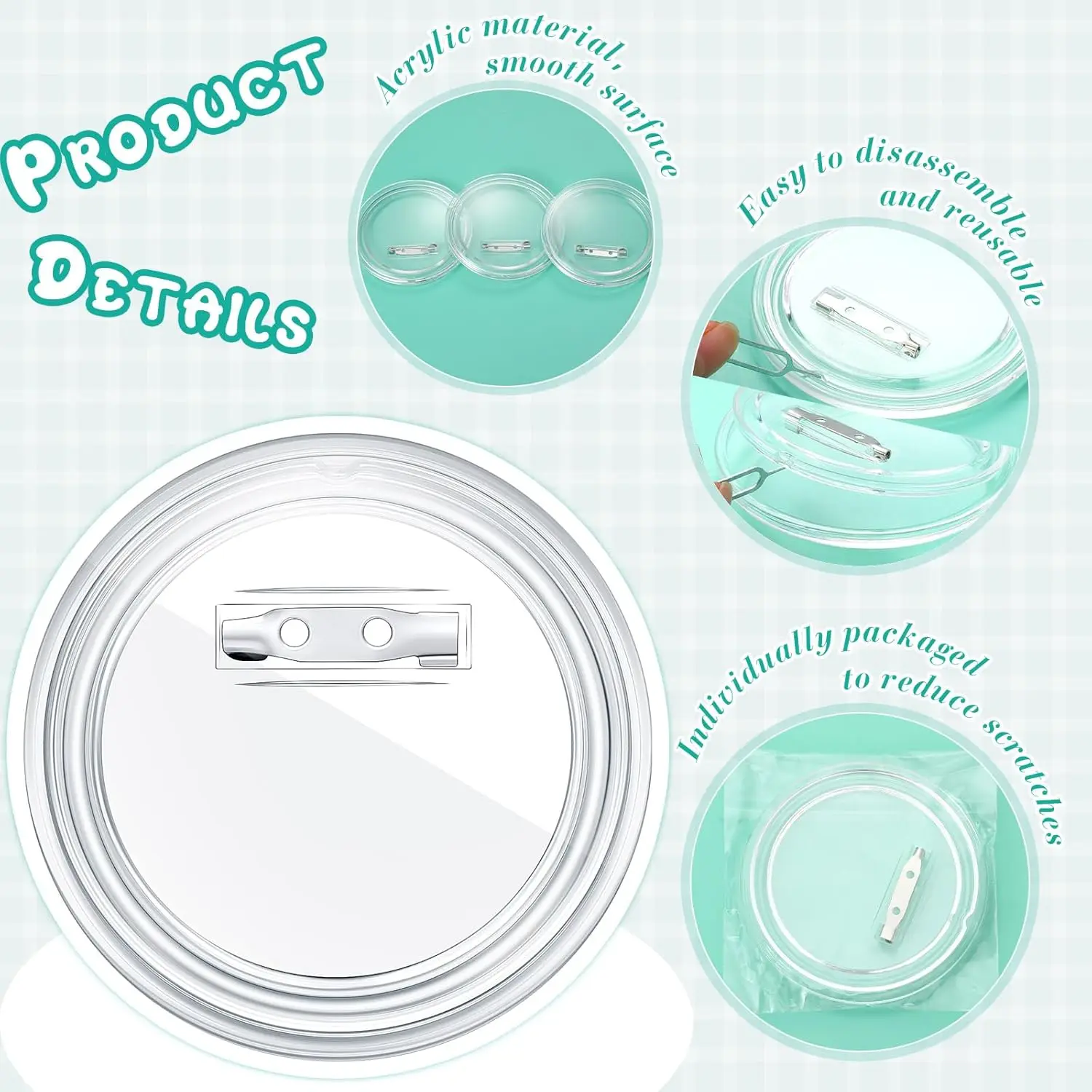 Kit de fabricação de crachá em - Button Badge Blank avaliação e preço