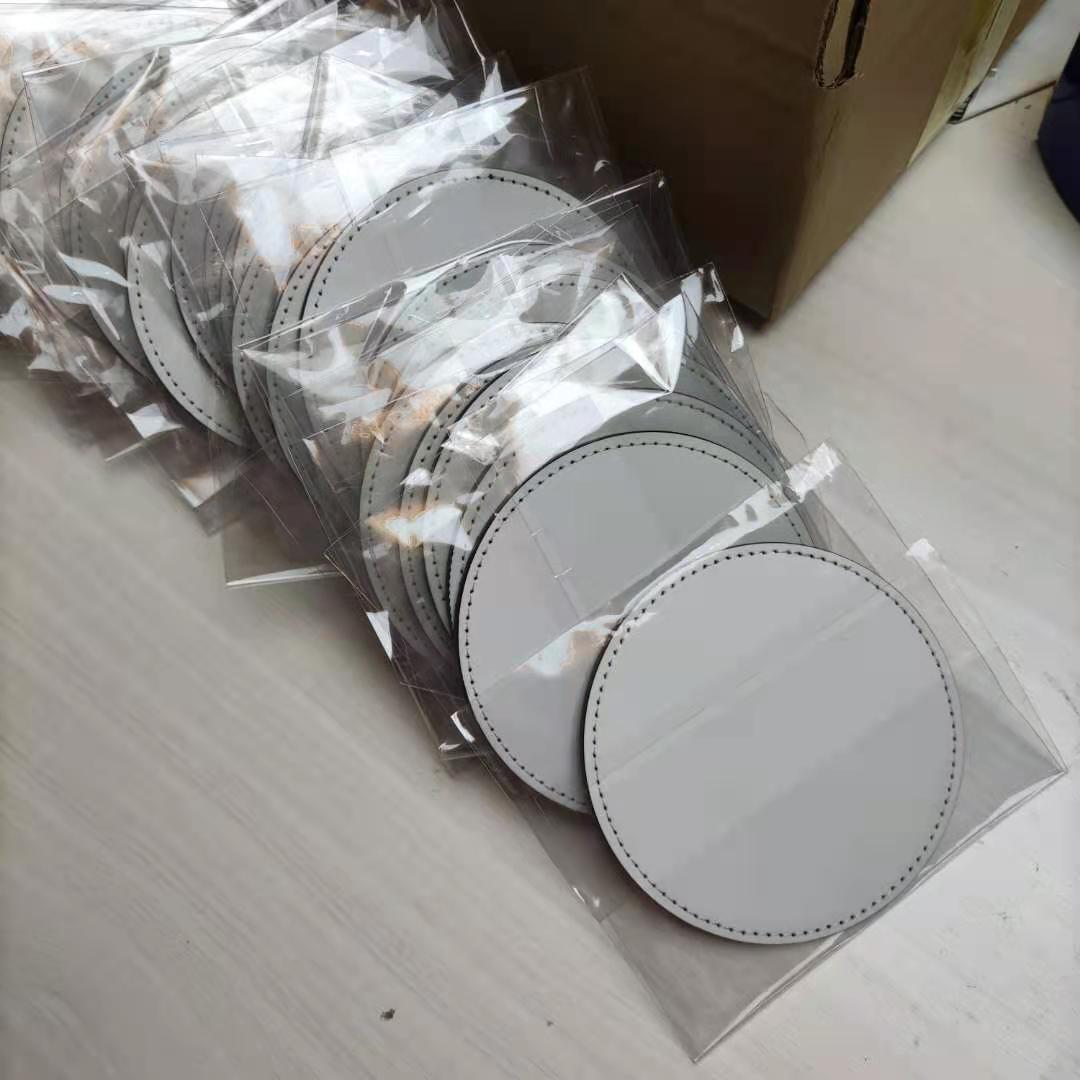 50 unidades/lote 10*10cm Novos - Coaster Sublimation Blank avaliação e preço